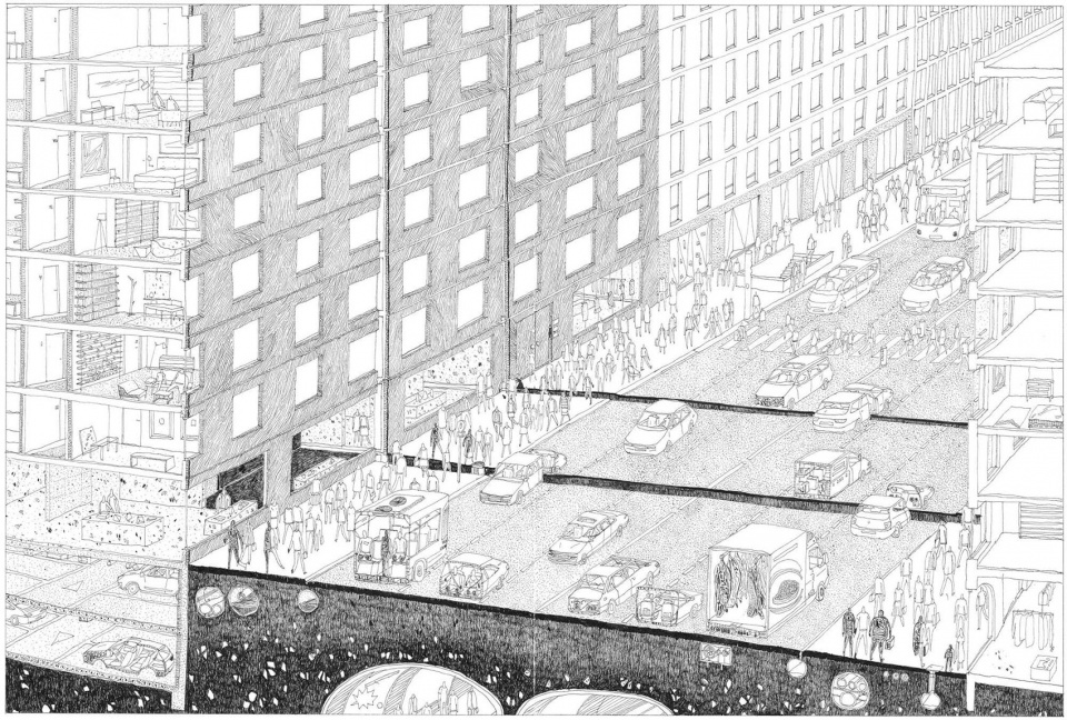 the drawings on the city by clement masurier