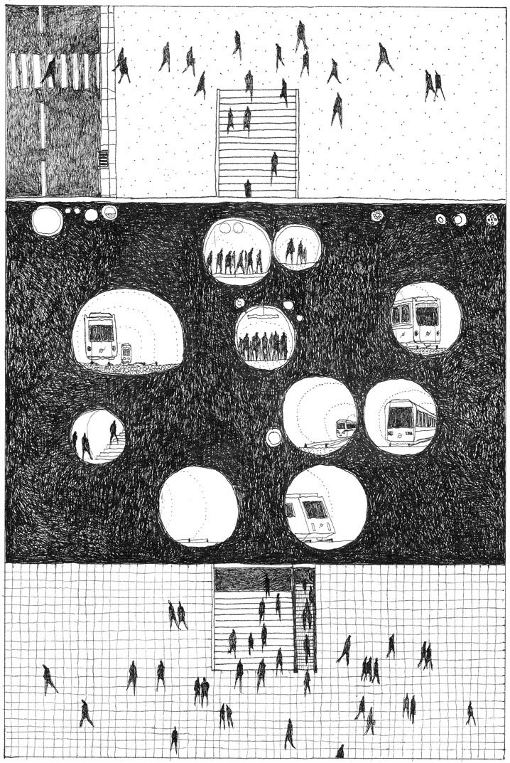 the drawings on the city by clement masurier