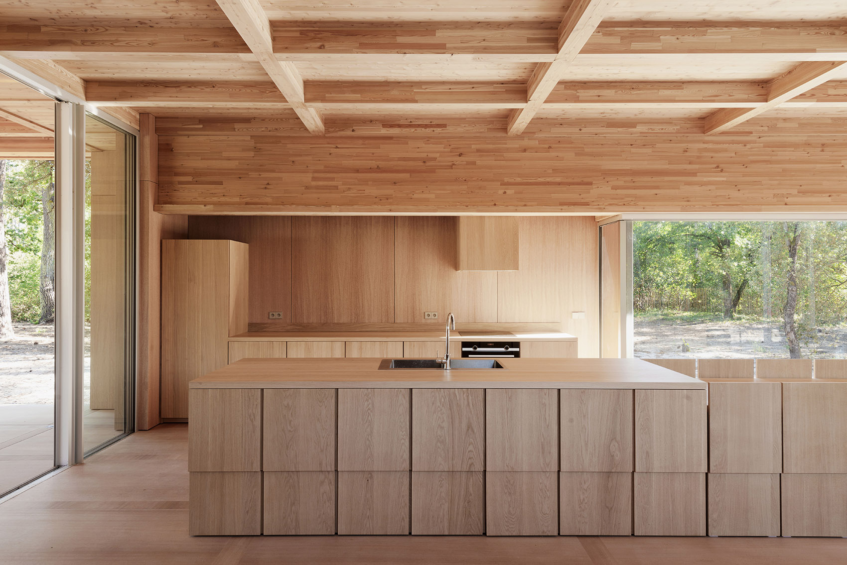 wooden villa at soulac sur mer by nicolas dahan