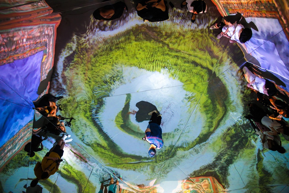 mandalas pop up digital art museum china by one take architects