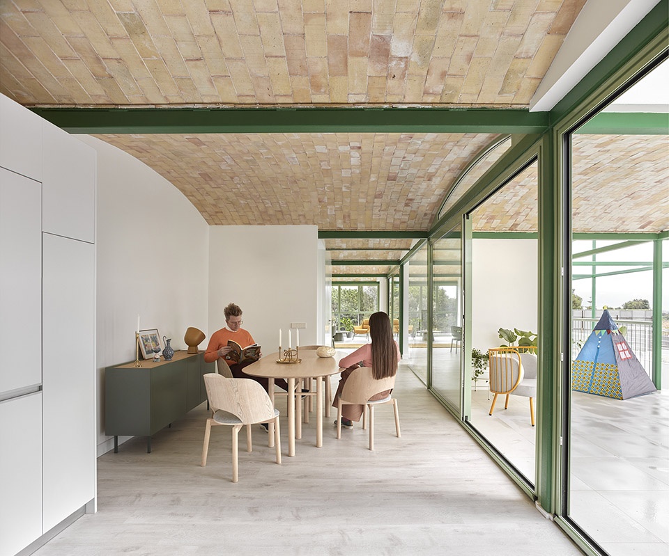 brick vault house by space popular