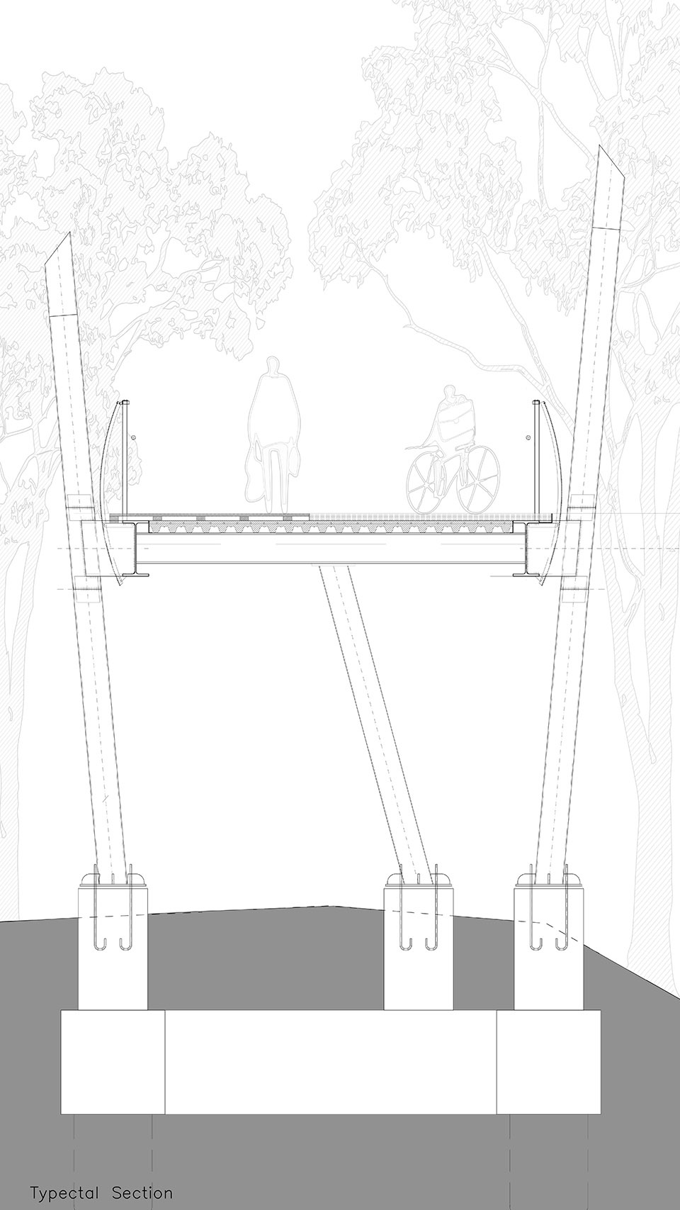 the gdora bridge by bo landscape architecture