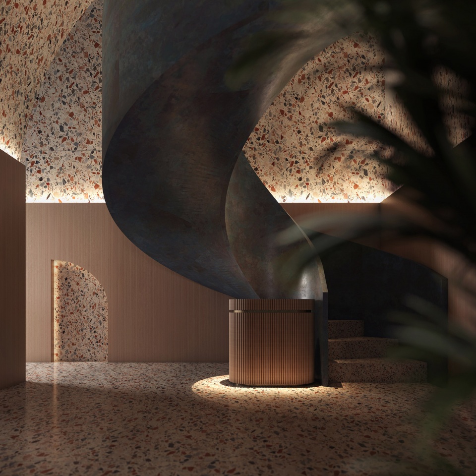 deco temple elixir bunn coffee roasters by azaz architects