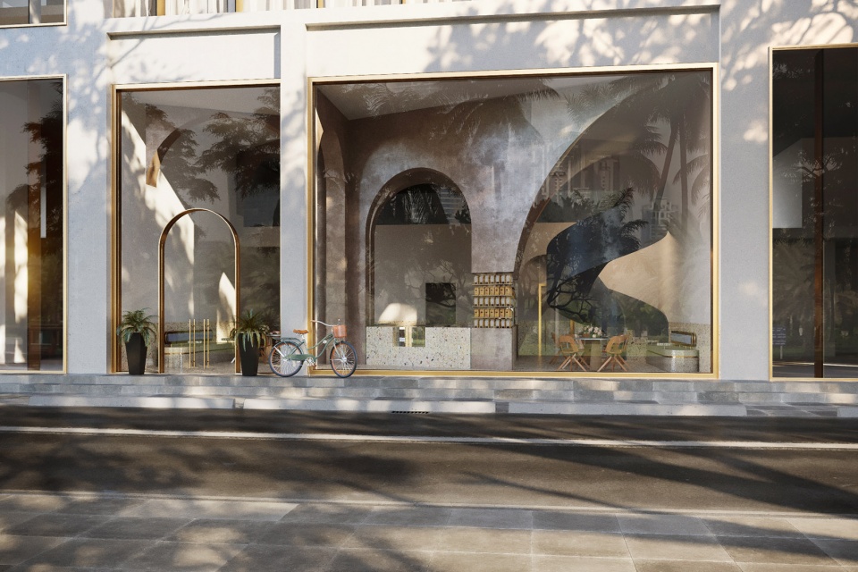 deco temple elixir bunn coffee roasters by azaz architects