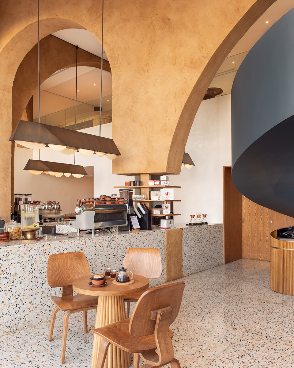 deco temple elixir bunn coffee roasters by azaz architects