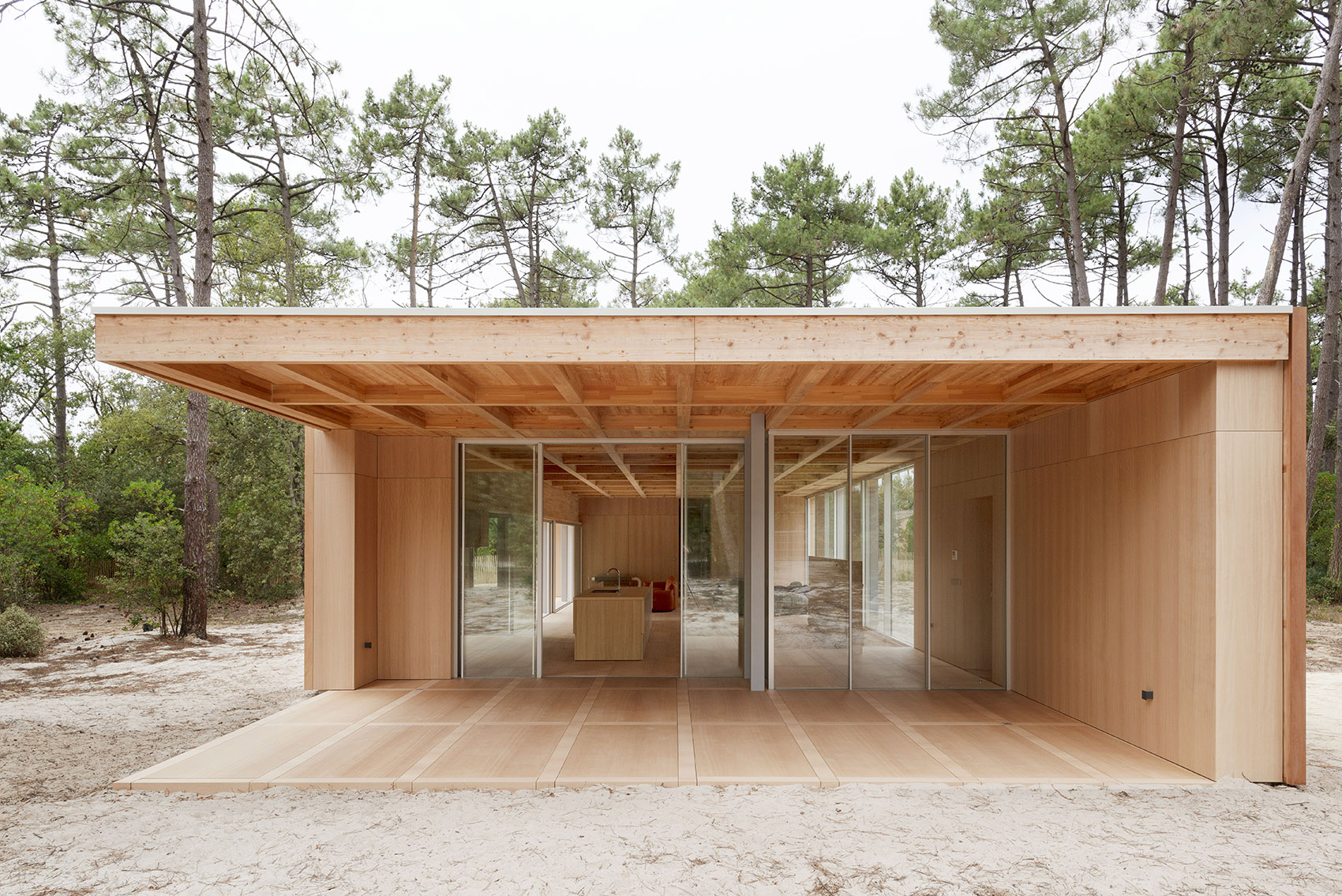 wooden villa at soulac sur mer by nicolas dahan