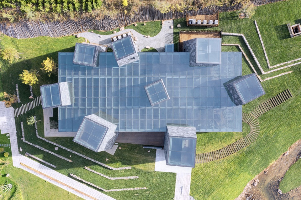 forest valley hot spring center china by blue architecture studio