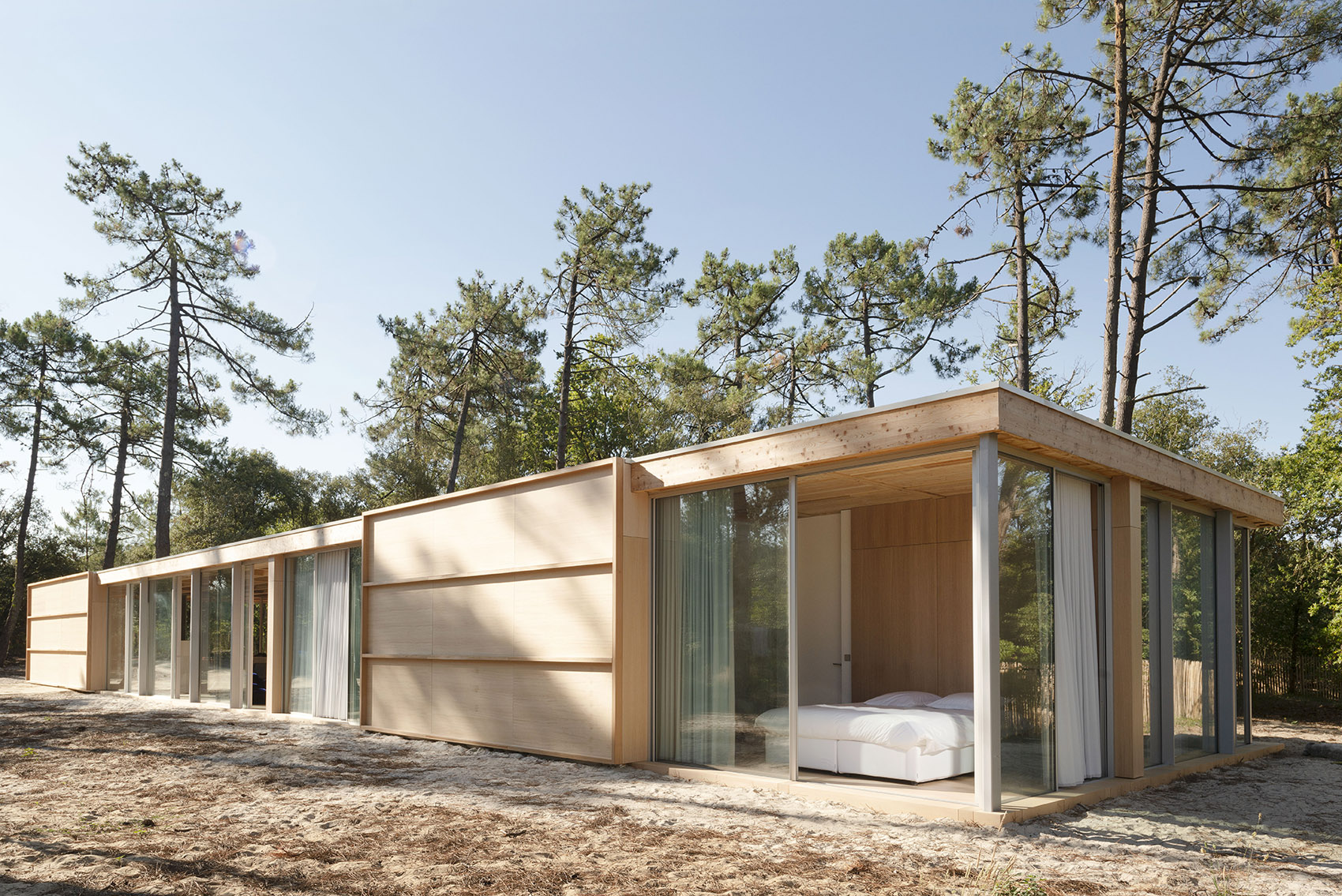 wooden villa at soulac sur mer by nicolas dahan
