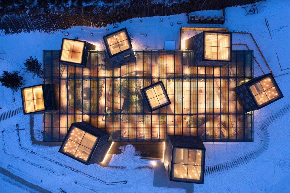 forest valley hot spring center china by blue architecture studio