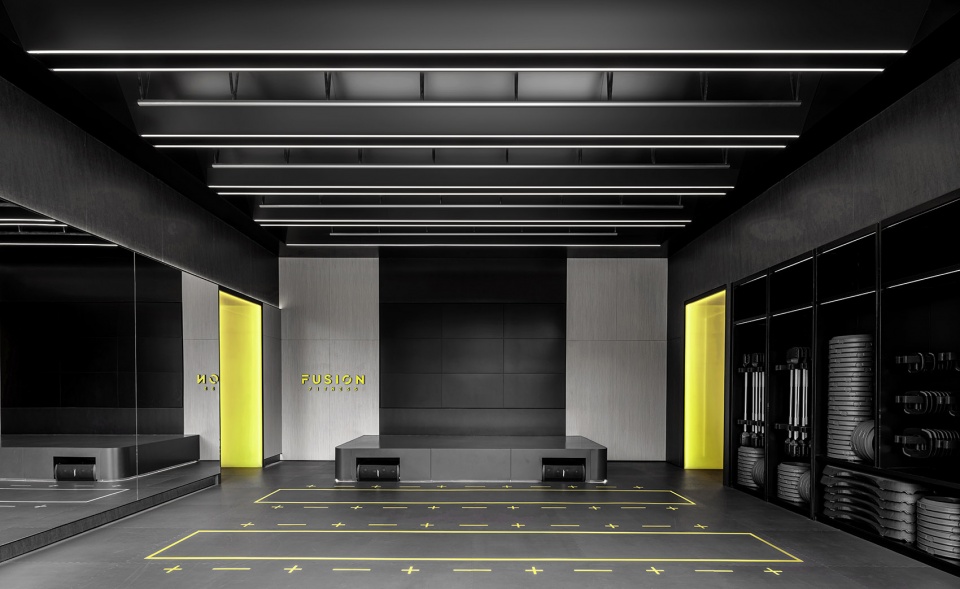 fusion fitness q plex premium club china by pone architecture