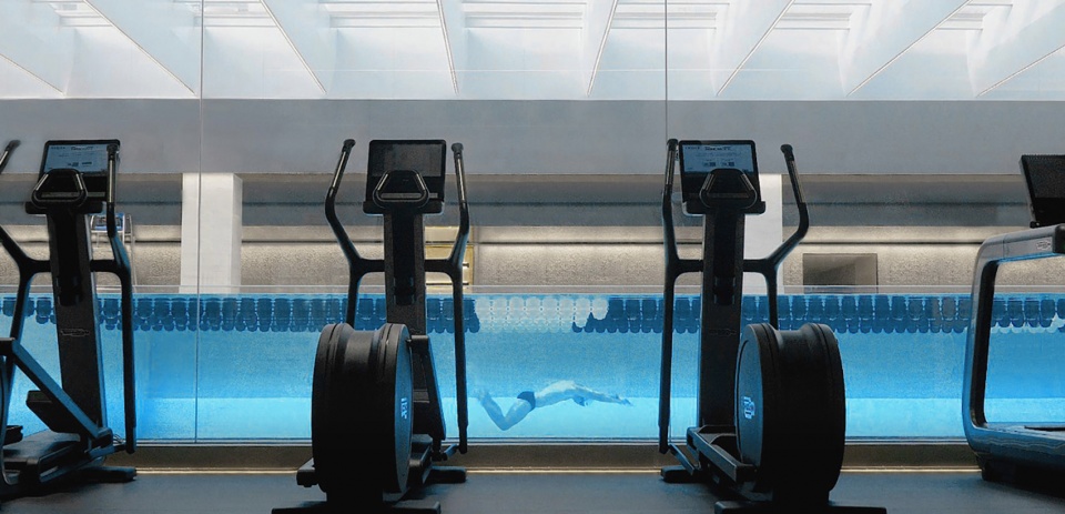 fusion fitness q plex premium club china by pone architecture