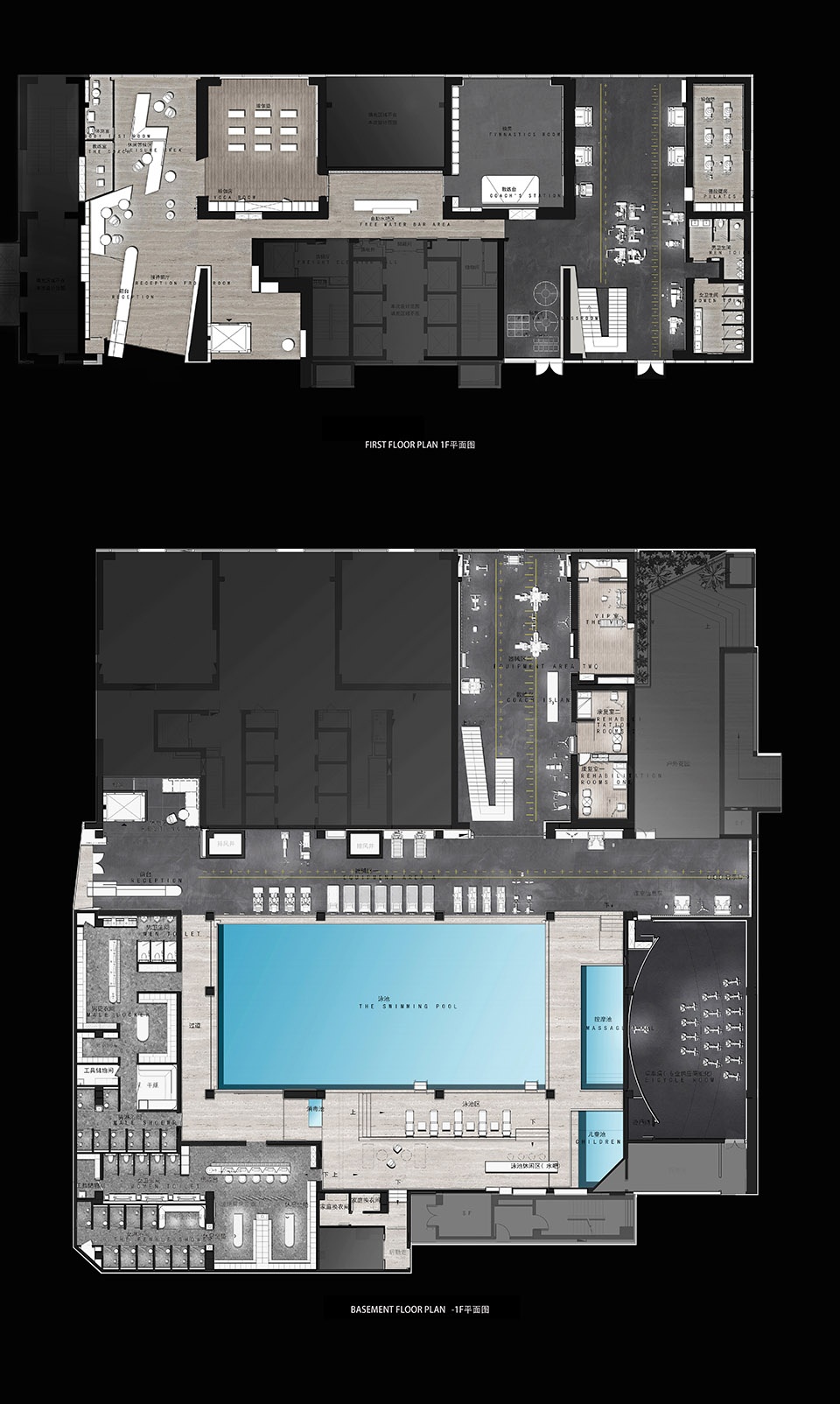fusion fitness q plex premium club china by pone architecture