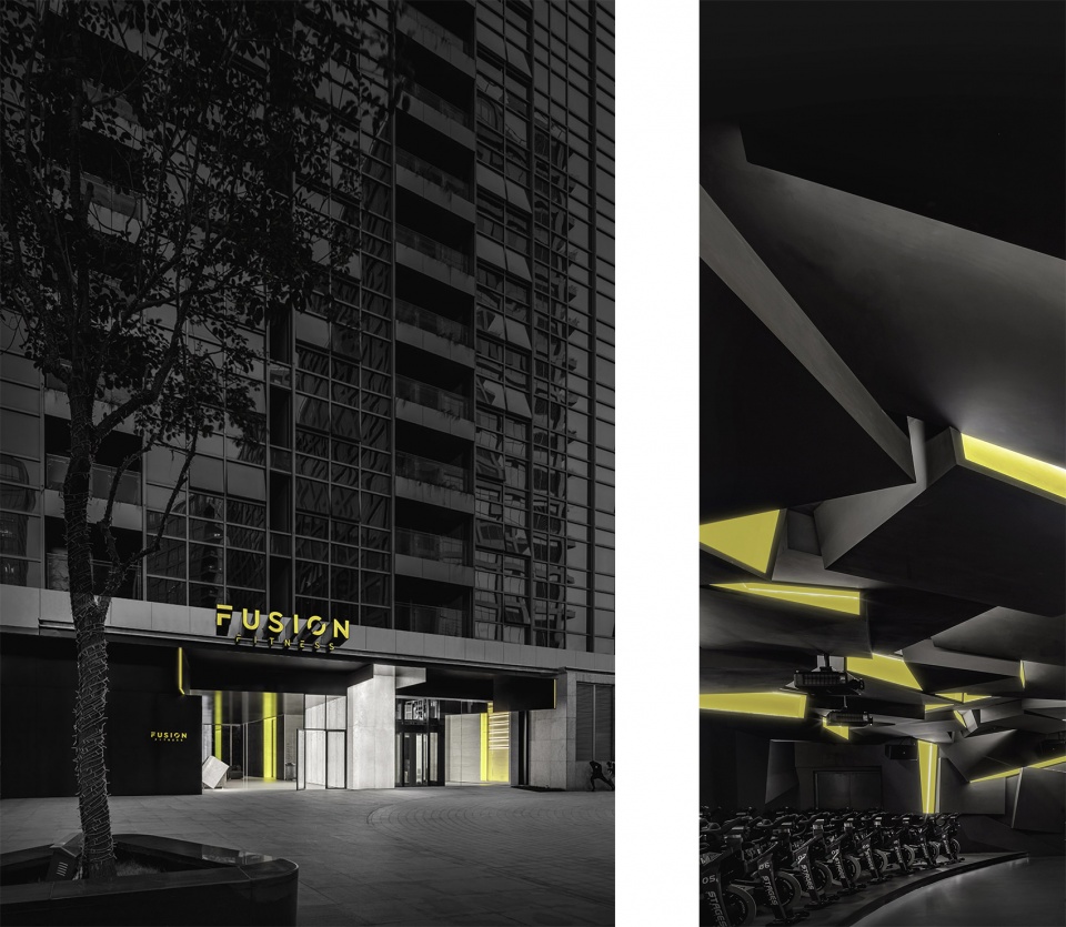 fusion fitness q plex premium club china by pone architecture