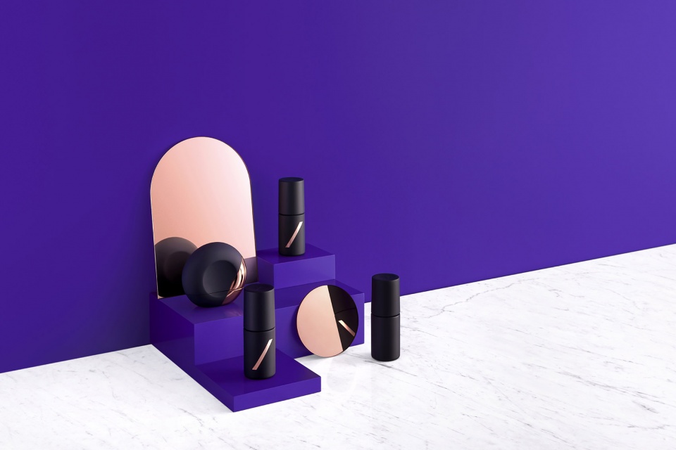product and packing design for a new online beauty service fles by nendo