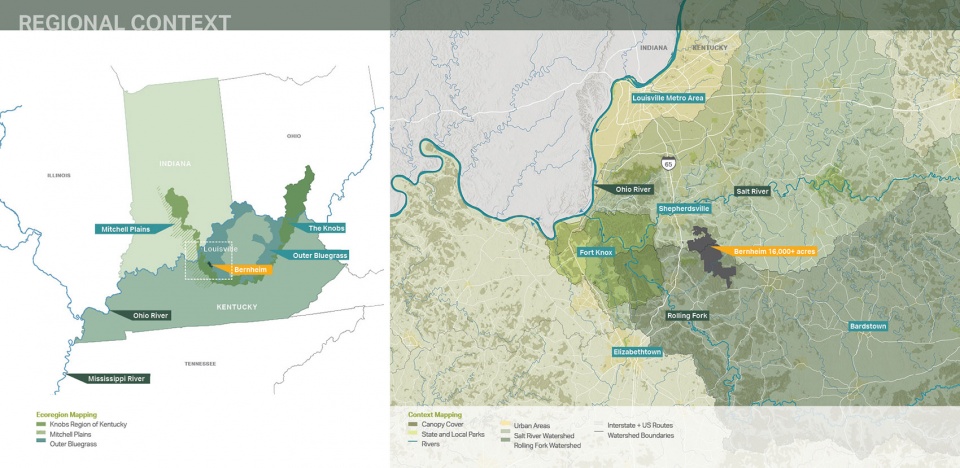 2019 asla analysis and planning award of honor re storying the knobs a master plan for bernheim arboretum research forest by studio outside