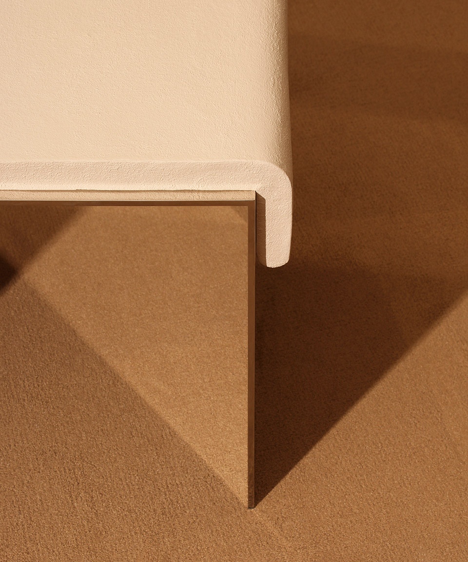 concrete melt chair by bower studios