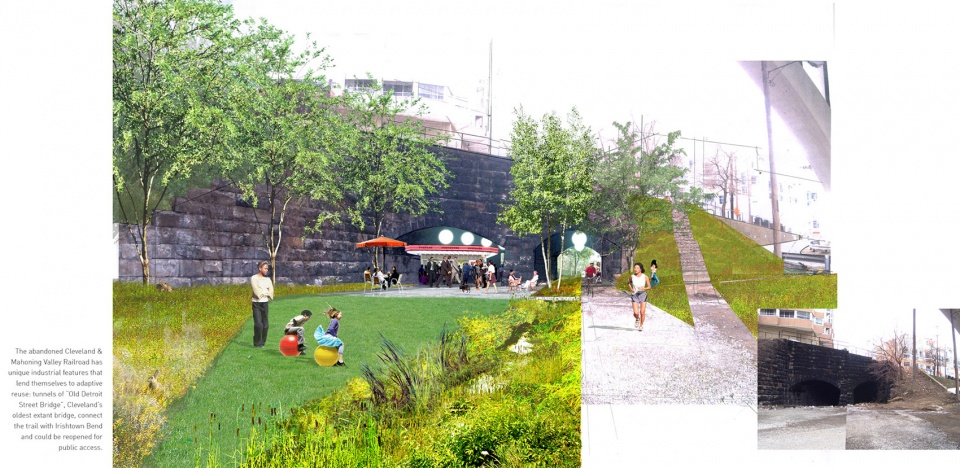 2019 asla analysis and planning award of honor the cleveland flats connections plan connecting a missing link by cmg landscape architecture