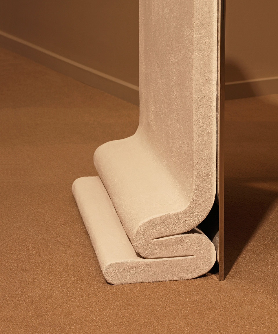 concrete melt chair by bower studios