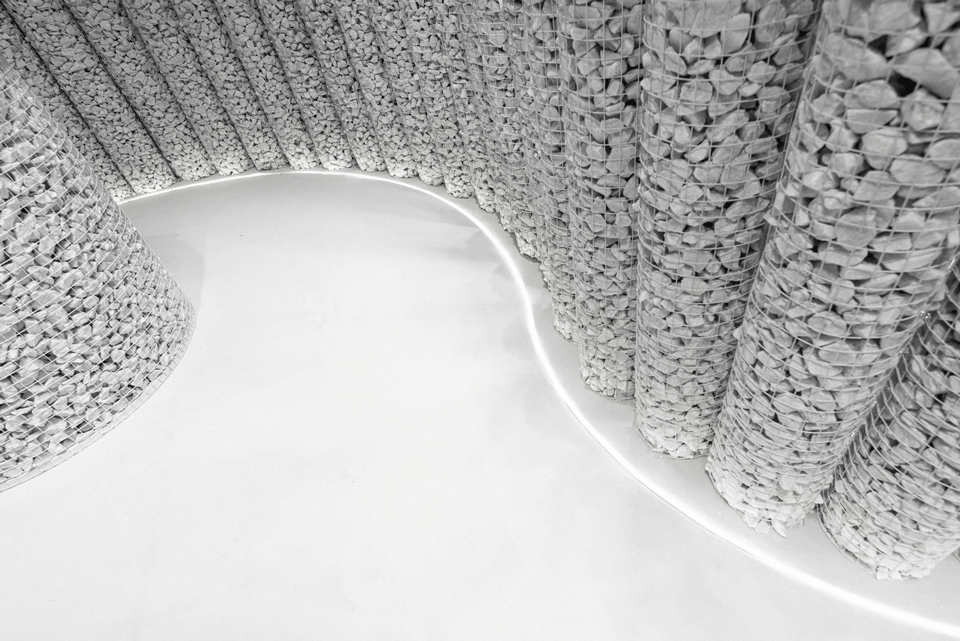 signtone marble pavilion for 2019 guangzhou design week china by cc design