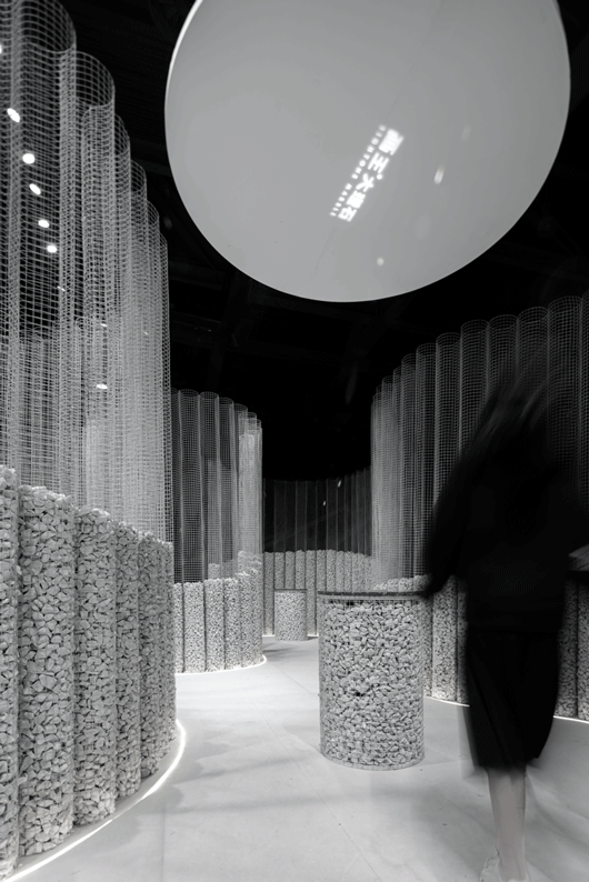 signtone marble pavilion for 2019 guangzhou design week china by cc design