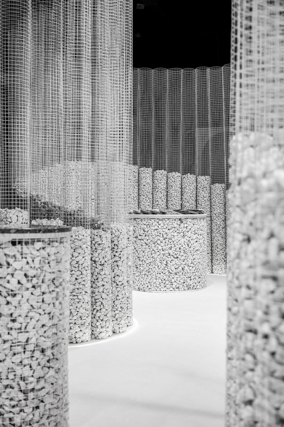 signtone marble pavilion for 2019 guangzhou design week china by cc design