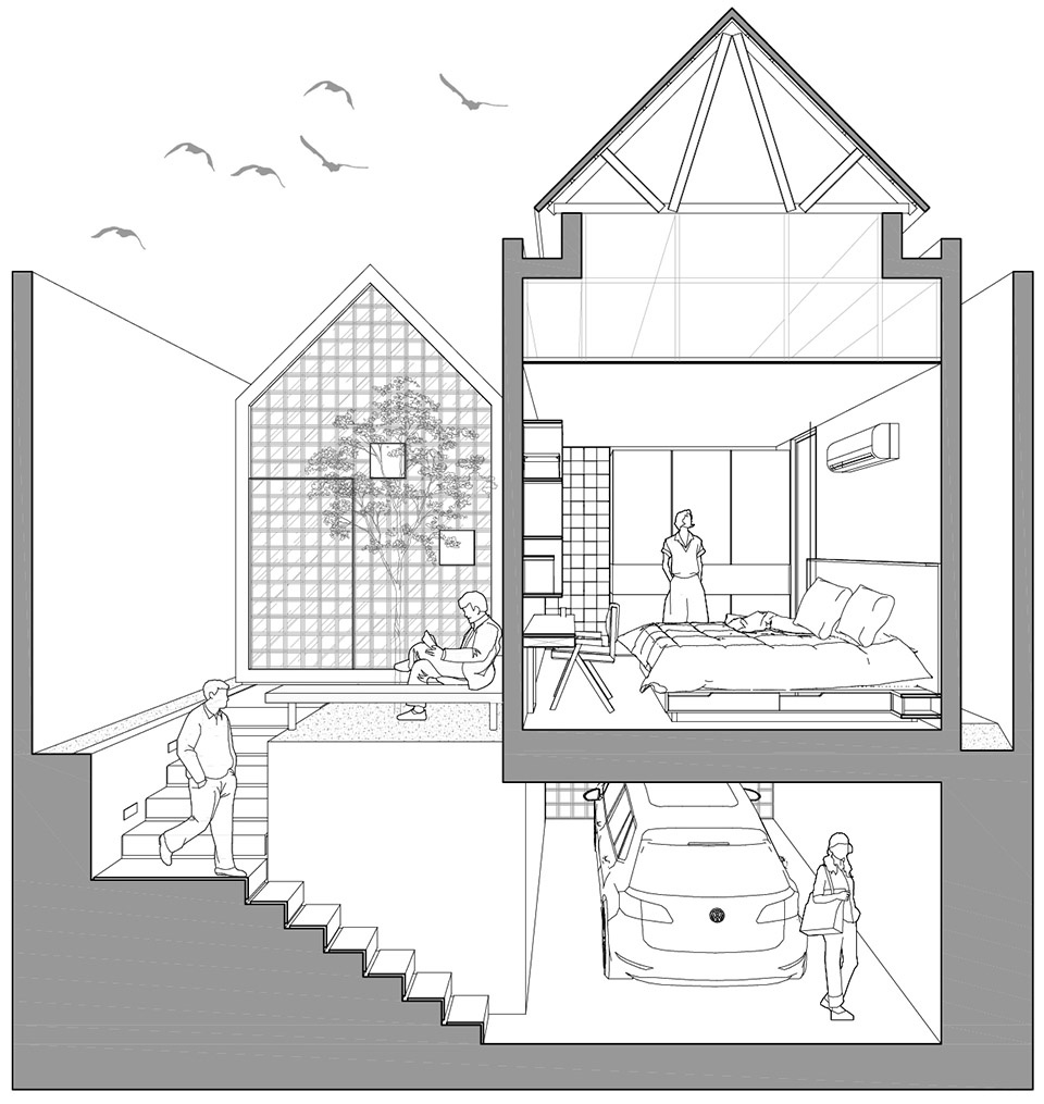 ur house by semiotic arsitek