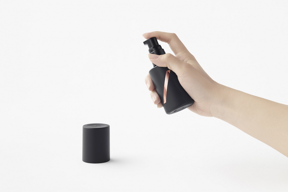 product and packing design for a new online beauty service fles by nendo