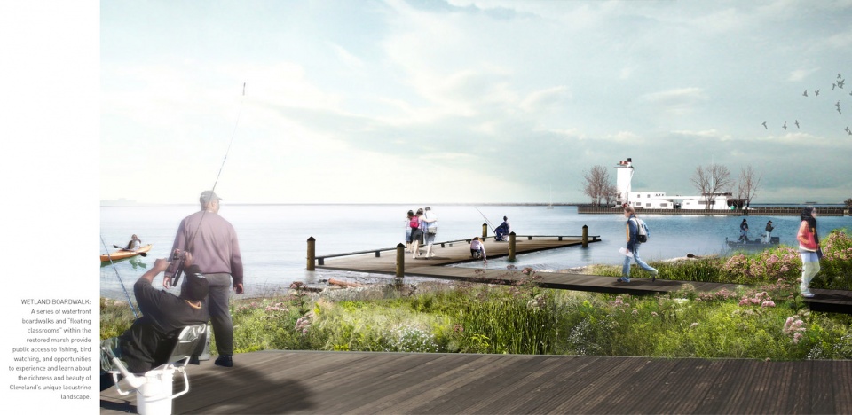 2019 asla analysis and planning award of honor the cleveland flats connections plan connecting a missing link by cmg landscape architecture