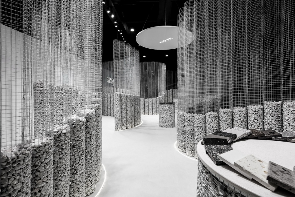 signtone marble pavilion for 2019 guangzhou design week china by cc design