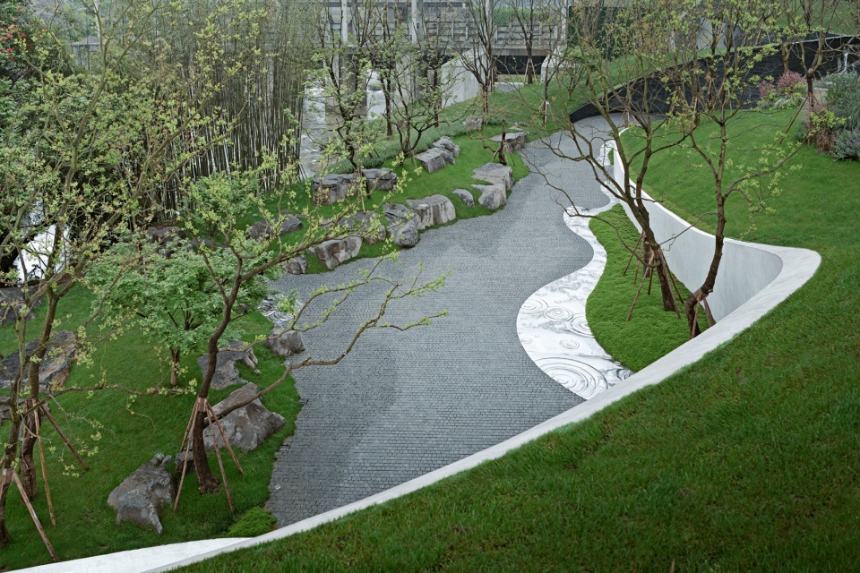 waterfront park of chongqing cultural tourism town china by change studio