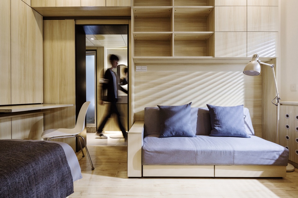 folding space 20 square meters house renovation china by daga architects