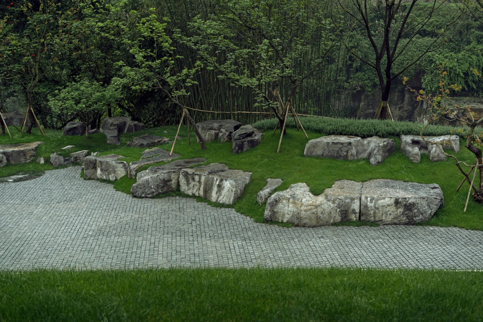 waterfront park of chongqing cultural tourism town china by change studio