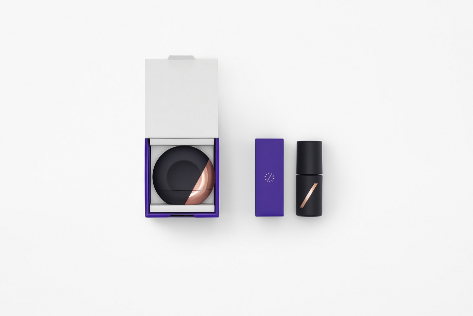 product and packing design for a new online beauty service fles by nendo