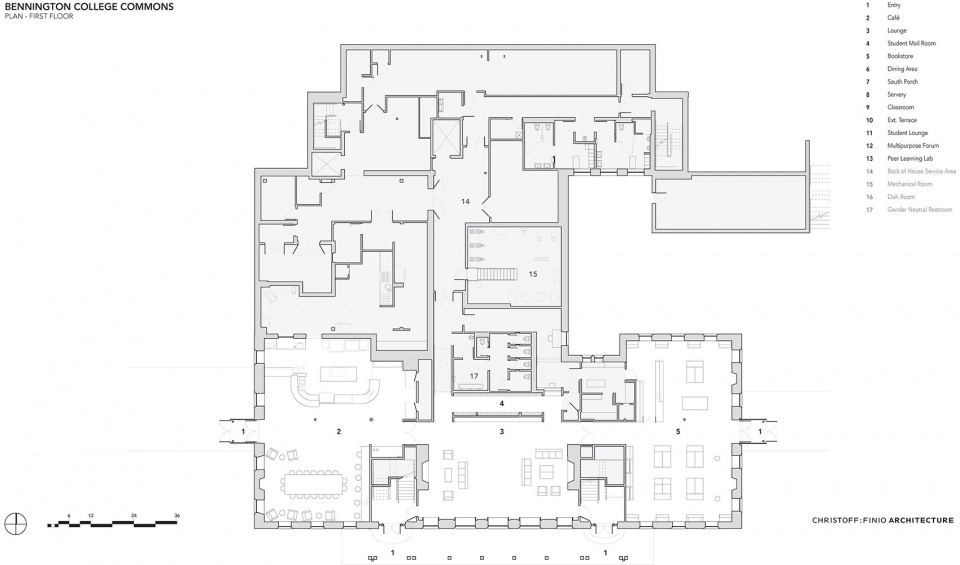 renovation of bennington colleges commons building by christoff finio architecture