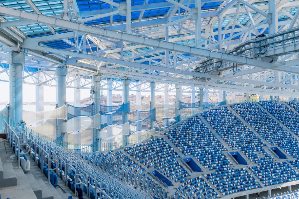 the football stadium in nizhny novgorod by pi arena