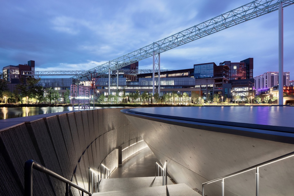blast furnace no 3 and exhibition hall d in shougang industrial park china by supercloud studio