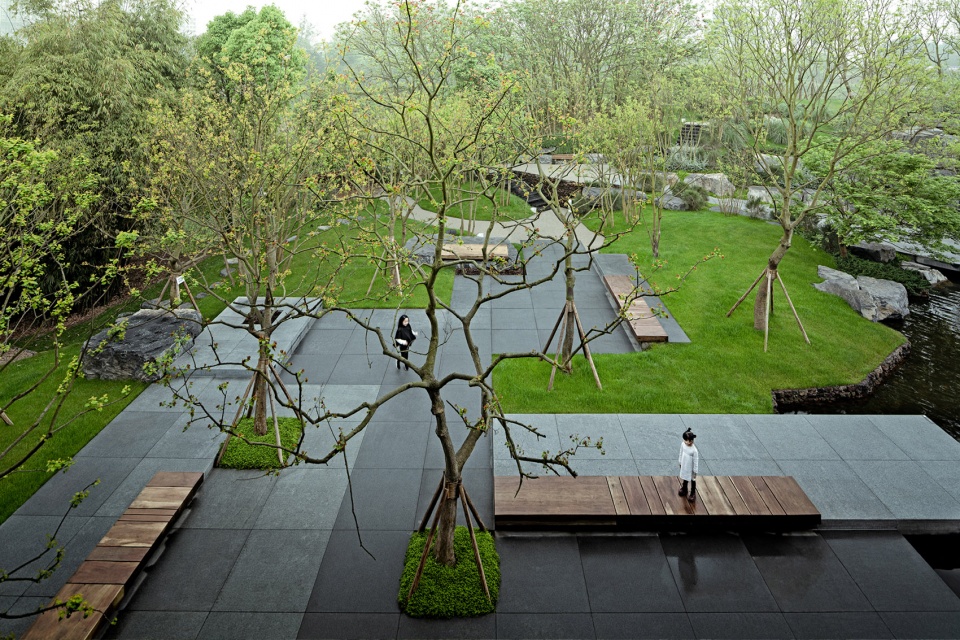 waterfront park of chongqing cultural tourism town china by change studio