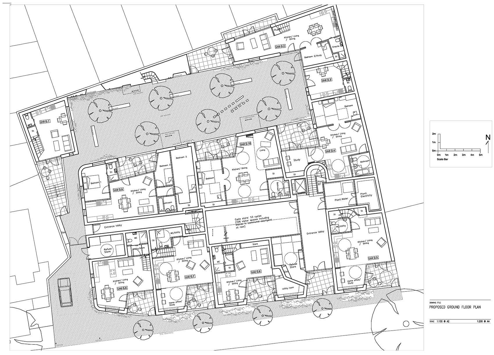 95 Peckham Road residential building by Peter Barber Architects 谷德设计网