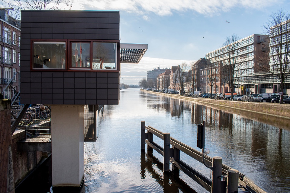 sweets hotel transforms amsterdams former bridge houses into independent hotel rooms
