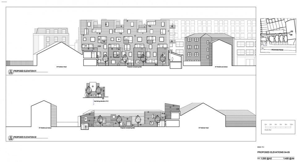 95 Peckham Road residential building by Peter Barber Architects
