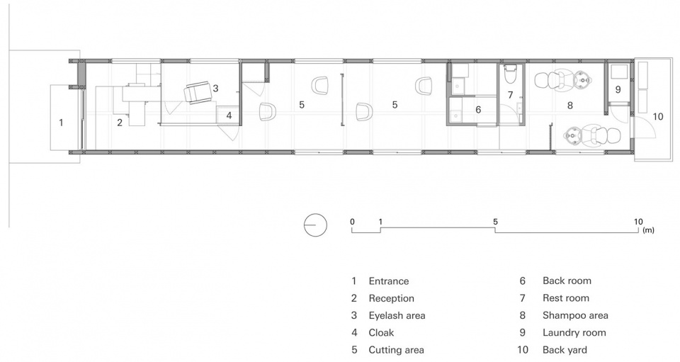a hair and eyelash salon land by sides core