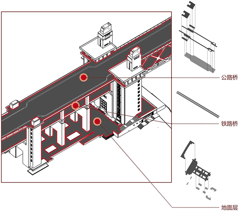 nanjing yangtzer river bridge by land studion