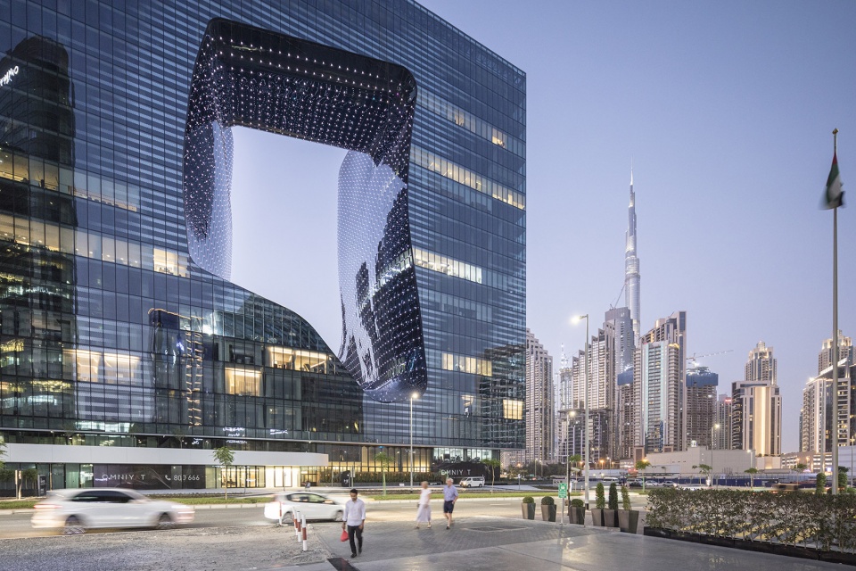 me dubai hotel at the opus zaha hadid architects