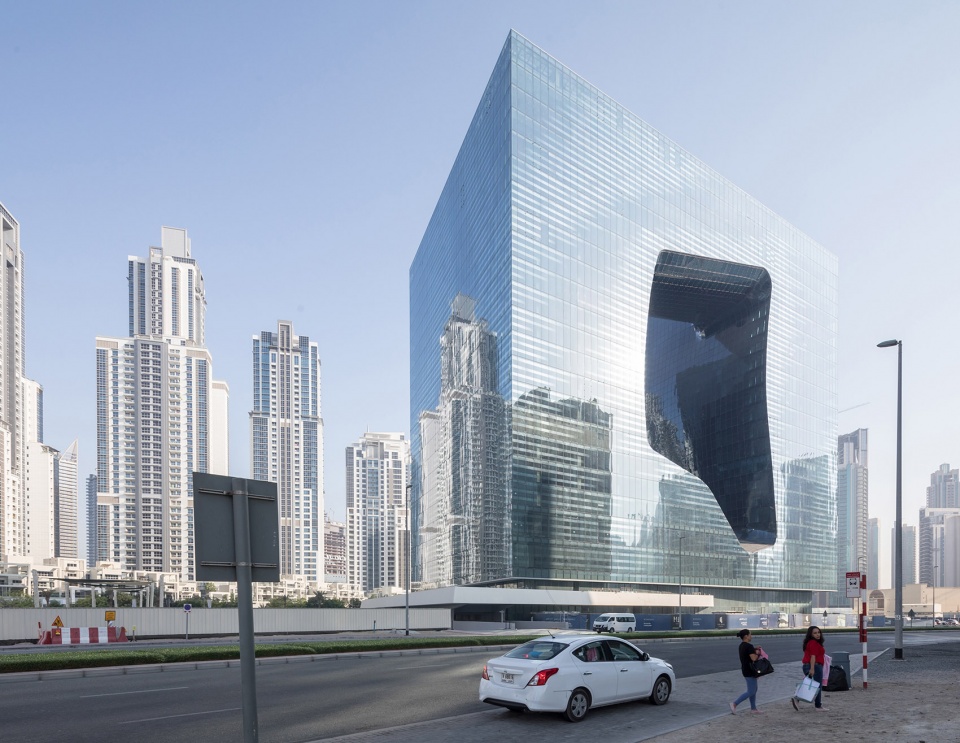 me dubai hotel at the opus zaha hadid architects
