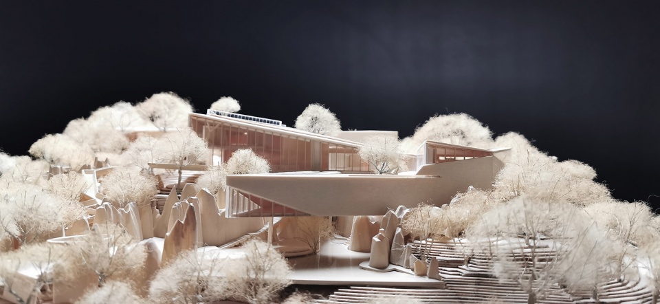 mountain sea art museum china by gad