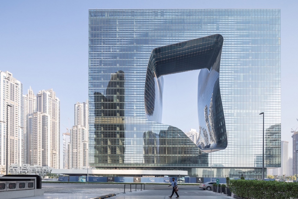me dubai hotel at the opus zaha hadid architects