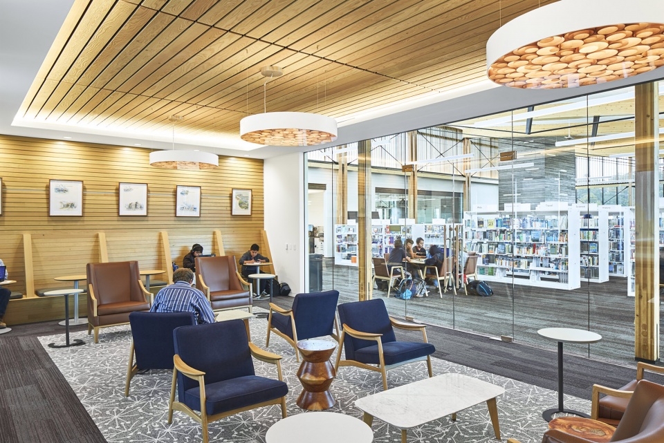 half moon bay library by noll tam architects