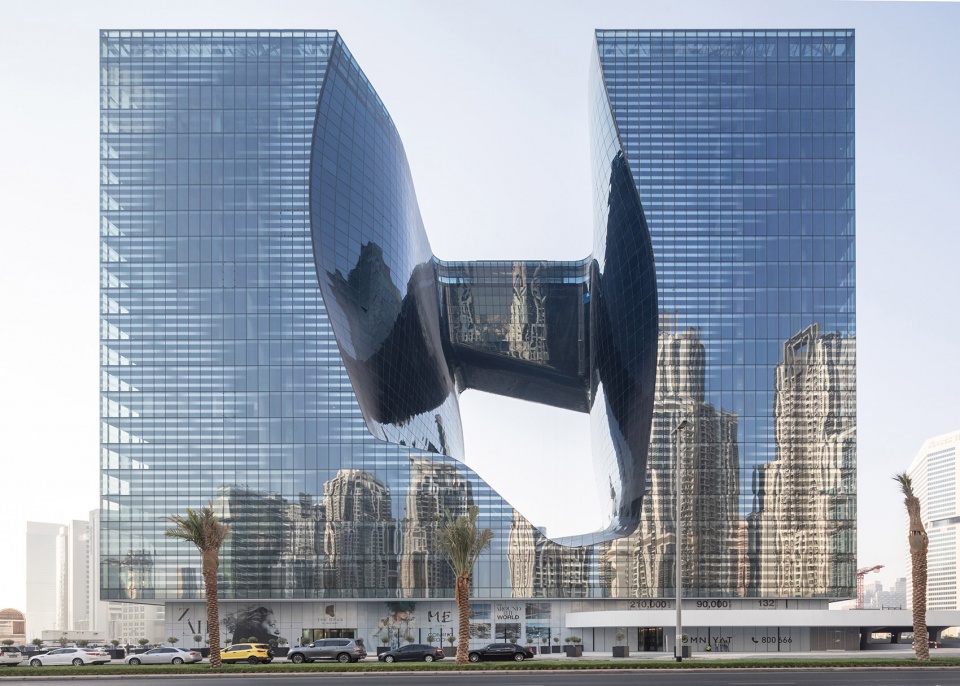 me dubai hotel at the opus zaha hadid architects