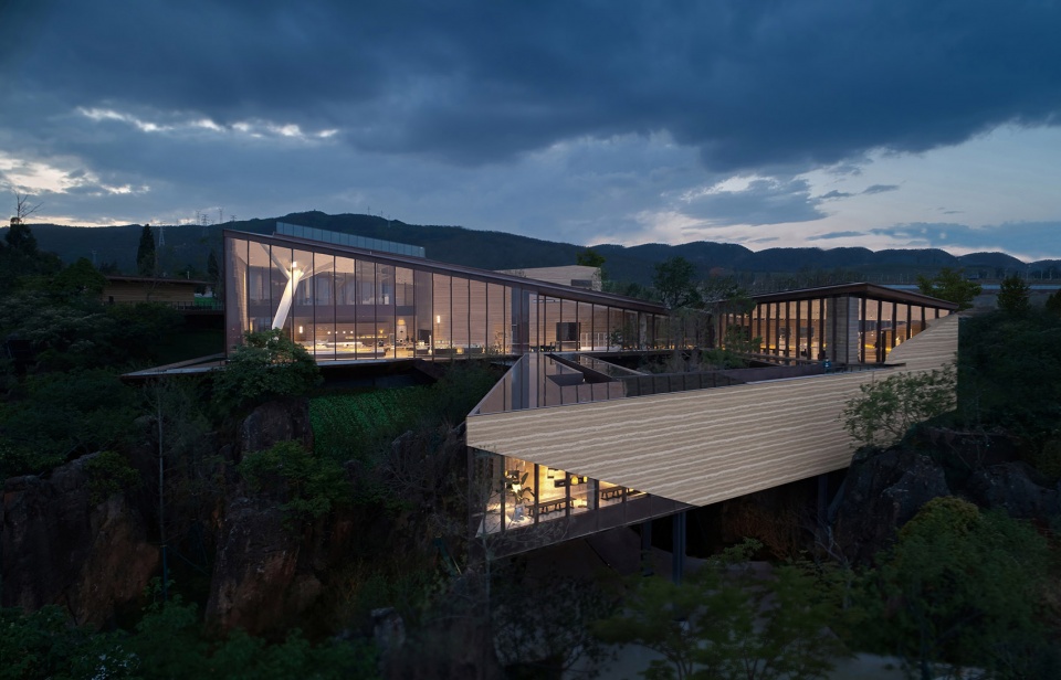 mountain sea art museum china by gad