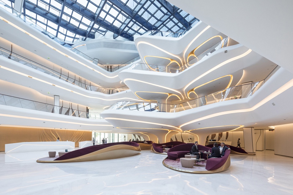 me dubai hotel at the opus zaha hadid architects